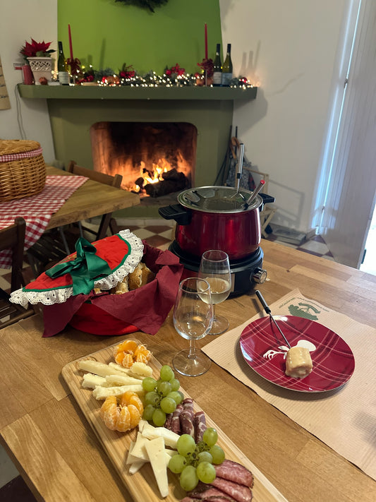 Christmas Special - Fondue and Wine by the Fireplace